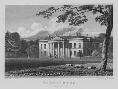 Porkington, Shropshire (gravering) af John Preston Neale