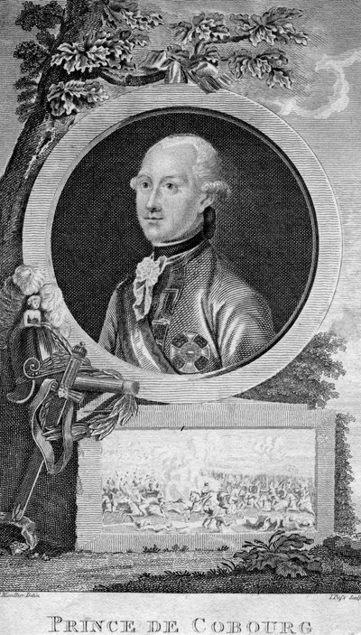Prins Coburg, berømt tysk general i Det Hellige Romerske Rige. af J. Pass