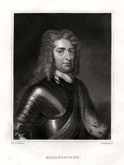 John Churchill, hertugen af Marlborough, engelsk soldat, 1860 af J. Posselwhite