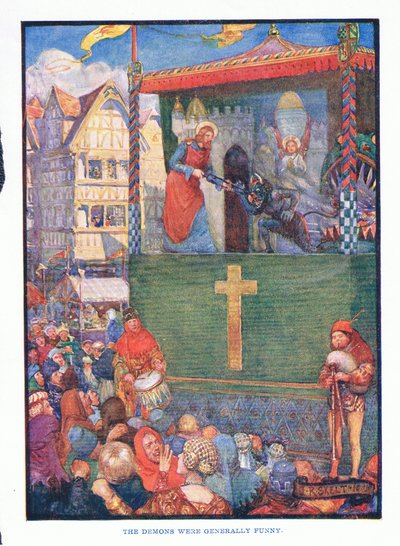 Dæmonerne var generelt sjove, fra engelsk litteratur pub.af T C & EC Jack, ca. 1920 af J. R. Skelton