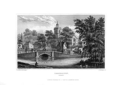 Carshalton, Surrey, 1829. af J. Rogers