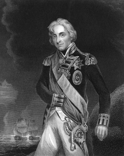 Horatio Nelson, 1. Viscount Nelson, engelsk flådekommandant, c1798-c1805 c1857 af J. Rogers