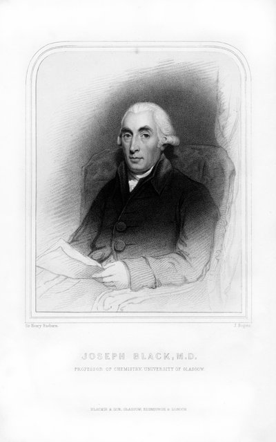 Joseph Black, skotsk fysiker og kemiker, 1870. af J. Rogers