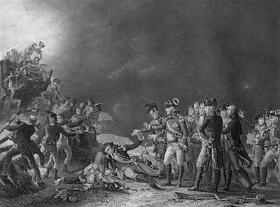 Sortien lavet af Garnisonen i Gibraltar, 27. november 1781 c1857. af J. Rogers