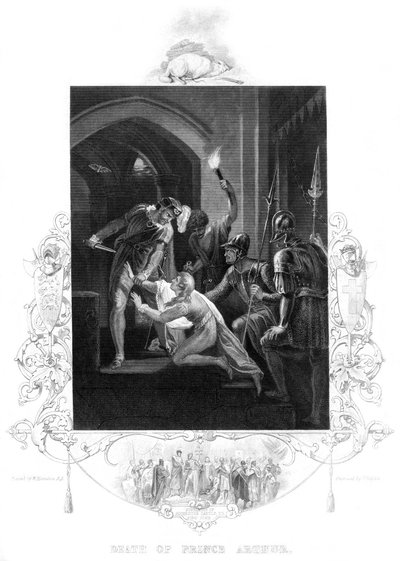 Prins Arthurs død 1187-1203, 1800-tallet. af J. Rogers