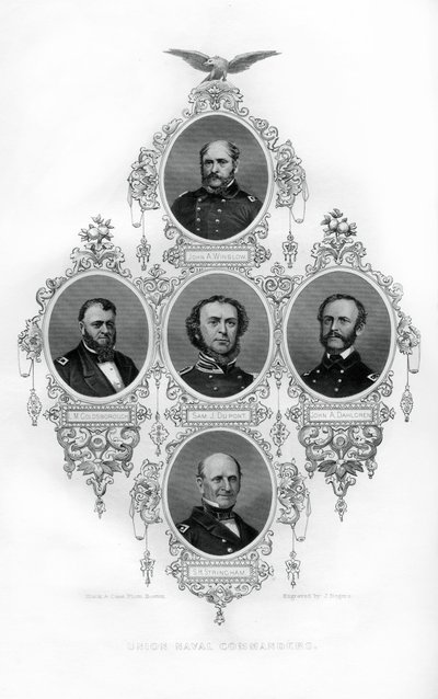 Unions borgerkrigsadmiraler Winslow, Goldsborough, Du Pont, Dahlgren og Stringham, 1862-1867. af J. Rogers