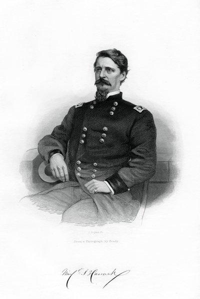 Winfield Scott Hancock, unionsgeneral, 1862-1867. af J. Rogers