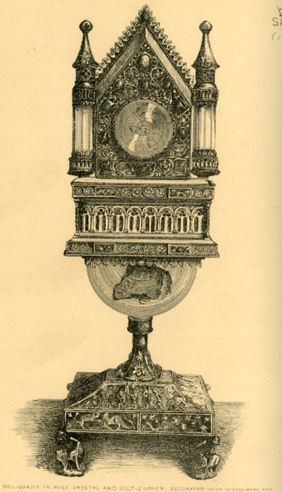 Relikvieskrin, begyndelsen af det 13. århundrede, 1881. af J. S. Goepel