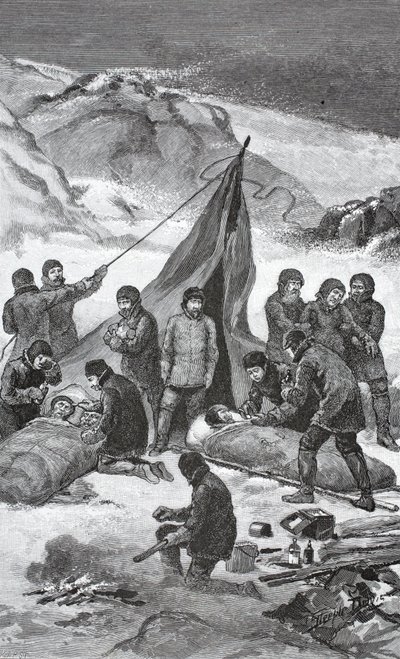 Redningen, 23. juni 1884, pub. London 1886 af J. Steeple Davis