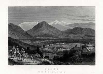 Cabul, fra Bala Hissar, 1883 af J. Stephenson