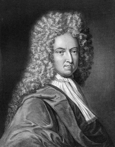 Daniel Defoe, engelsk forfatter og journalist, 1836. af J. Thomson