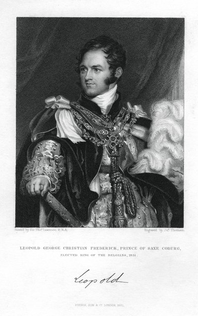 Prins Leopold af Sachsen-Coburg-Saalfeld, 1831. af J. Thomson