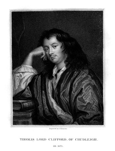 Thomas Clifford, 1. baron Clifford af Chudleigh, engelsk statsmand og politiker, 1828. af J. Thomson