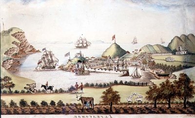 Udsigt over Ilfracombe, Devon, 1842 (pen og wc) (par 72970) af J Walters