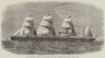 Steam-Ship Atlantic, fra White Star Line, forliste nær Halifax, Nova Scotia af J. Wells