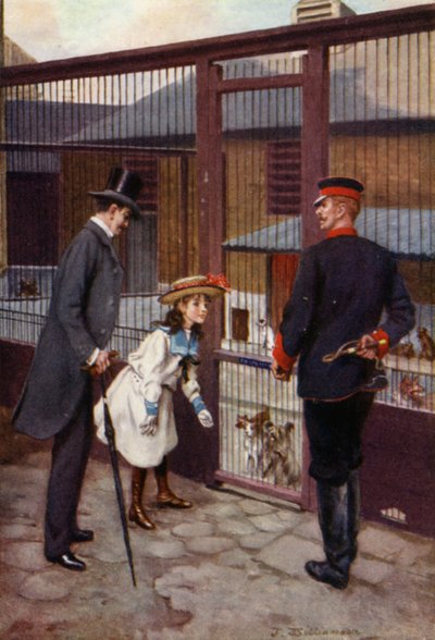 Ethel finder Scamp (farve litho) af J. Williamson