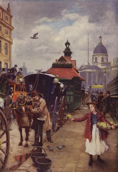 Kabinemanden og hans hest (farve litho) af J. Williamson
