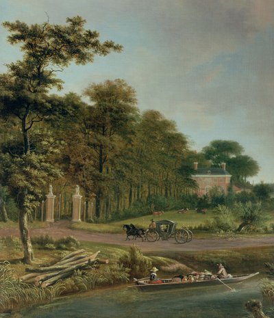 Et hus på landet af J. and Velde, A.van Hackaert