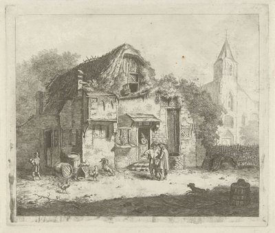 Gård nær en kirke af Jabes Heenck