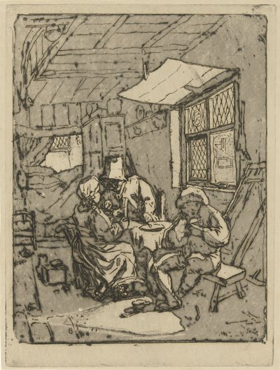 Farmhouse interiør (anden version) af Jabes Heenck
