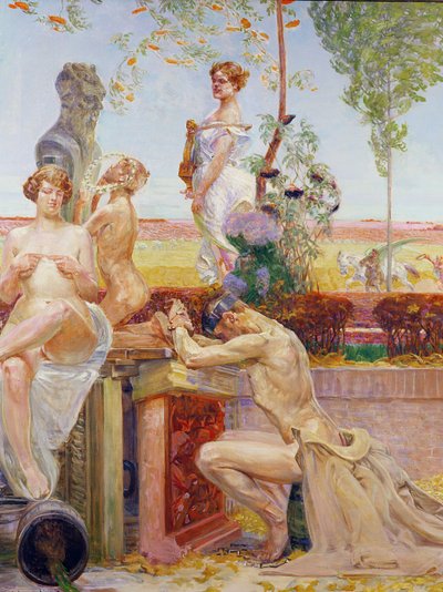 Allegoriske figurer, 1913 af Jacek Malczewski