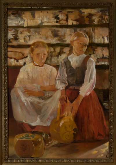 To piger med en krukke af Jacek Malczewski