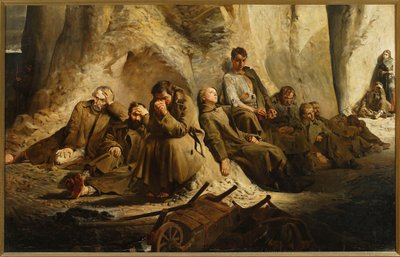Søndag i minen (Hvil i minen) af Jacek Malczewski