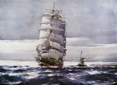 Clipper Ships: Carlisle Castle (farve litho) af Jack (after) Spurling