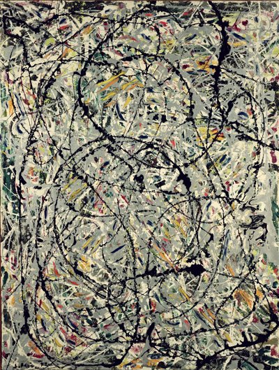 Bølgende stier af Jackson Pollock