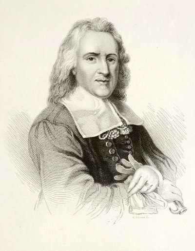Izaak Walton, engelsk forfatter (gravering) af Jacob (after) Huysmans