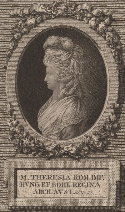 Marie-Thérèse, den hellige romerske kejserinde. af Jacob Adam