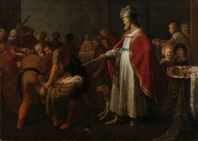Lignelsen om den uværdige bryllupsgæst af Jacob Adriaensz. Backer (attributed to)