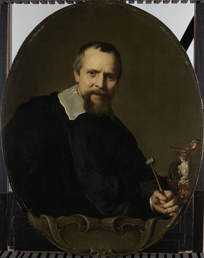 Portræt af Johannes Lutma Jan Lutma (1584/85-1669). Amsterdam Sølvsmed af Jacob Adriaensz. Backer