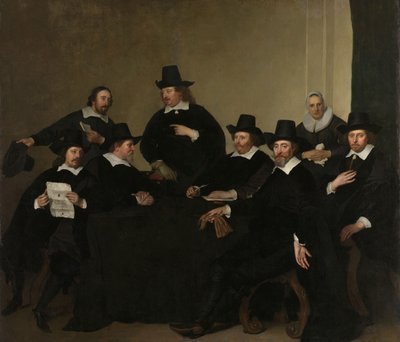 Regents of the Nieuwe Zijds Institute for the Outdoor Relief of the Poor, Amsterdam, ca. 1650 (olie på lærred) af Jacob Adriensz Backer