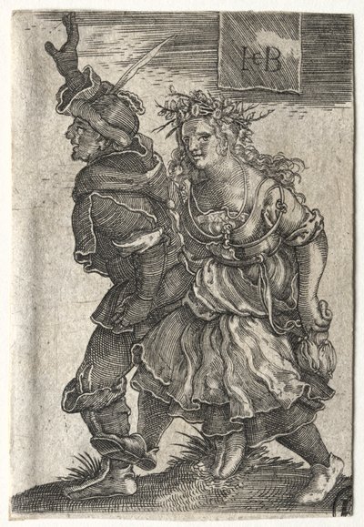 Et dansende par bønder. af Jacob Binck