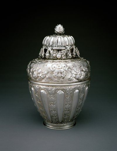 Ingefærkrukke med låg, ca. 1677 (sterling sølv) af Jacob Bodendick
