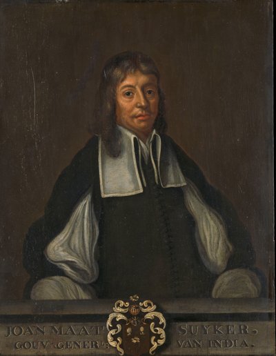 Portræt af Joan Maetsuyker, generalguvernør i Hollandsk Ostindien af Jacob Coeman (copy after)
