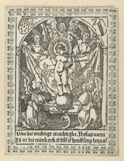 Bøntryk for Jesu broderskab af Jacob Cornelisz van Oostsanen (school of)