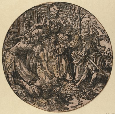 Judas Kysset The Round Passion (serietitel) af Jacob Cornelisz van Oostsanen