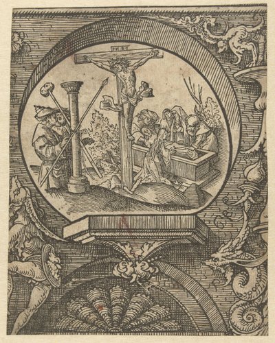 Kristi korsfæstelse og begravelse The Creed (serietitel) af Jacob Cornelisz van Oostsanen