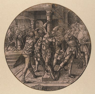 Kristi svøbe The Round Passion (serietitel) af Jacob Cornelisz van Oostsanen
