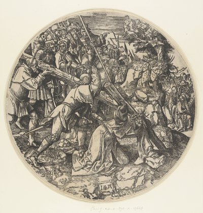 At bære korset The Round Passion (serietitel) af Jacob Cornelisz van Oostsanen