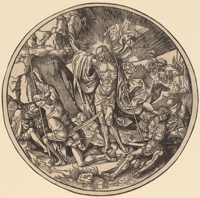 Opstandelsen og de hellige kvinder på vej til Kristi grav af Jacob Cornelisz van Oostsanen