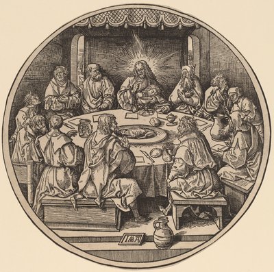 Den sidste nadver af Jacob Cornelisz van Oostsanen after Albrecht Dürer