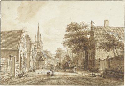 Bagvejen i Voorschoten af Jacob Elias La Fargue