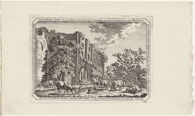 Kvæg ved ruinerne af Brederode af Jacob Elias van Varelen
