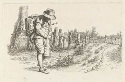 Rejsende på en landevej Studietryk / Etudes gravées (serietitel) af Jacob Ernst Marcus