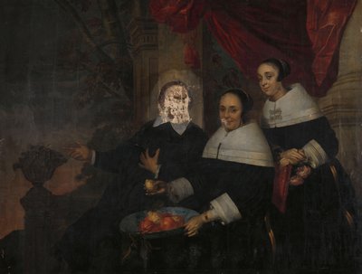 Portræt af en familie, ca. 1650-1659 (olie på lærred) af Jacob Fransz van der Merck