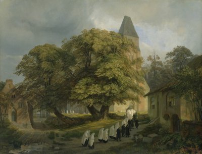 Elstorf Kirkegård, nær Hamborg, 1837 af Jacob Gensler