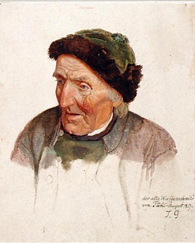 Den gamle væbner fra Pahl, 1829 af Jacob Gensler